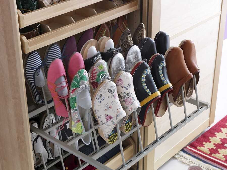 Идеи для хранения обуви разных типов