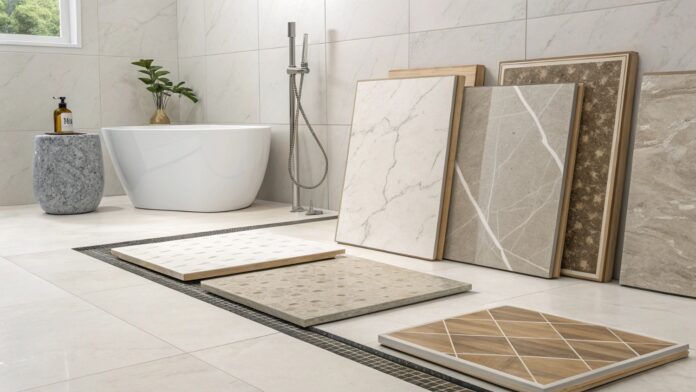 Керамическая плитка и керамогранит для душевой без поддона: нюансы монтажа