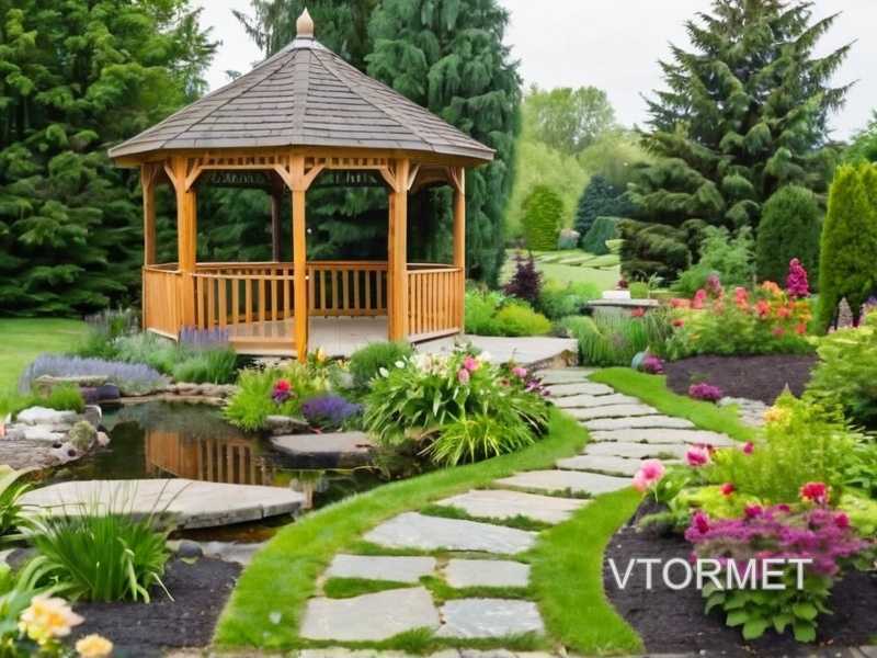 Создание альпийской горки с помощью крупных камней