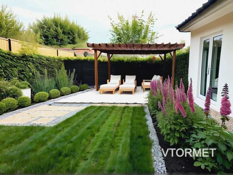 Сочетание форм и текстур растений