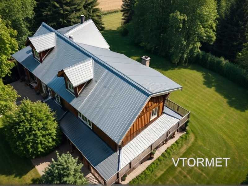 Преимущества металлочерепицы для крыш с острыми и изогнутыми линиями